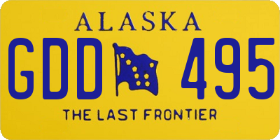 AK license plate GDD495