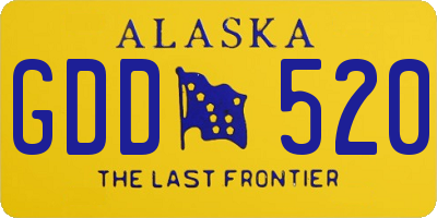 AK license plate GDD520