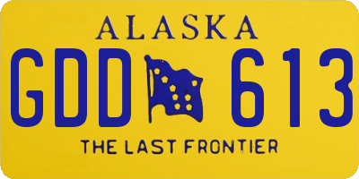 AK license plate GDD613