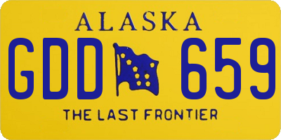 AK license plate GDD659