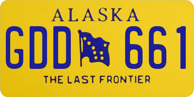 AK license plate GDD661