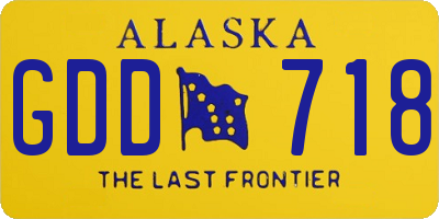 AK license plate GDD718