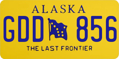 AK license plate GDD856