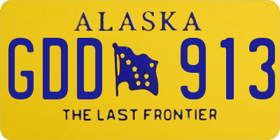 AK license plate GDD913