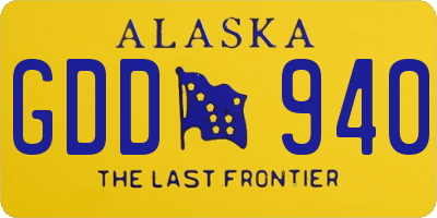 AK license plate GDD940
