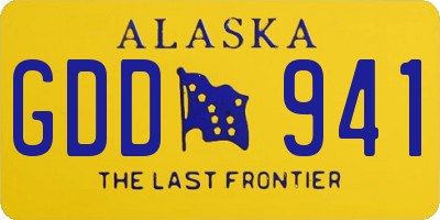 AK license plate GDD941