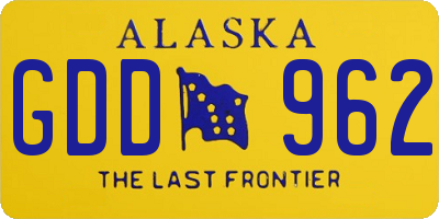 AK license plate GDD962