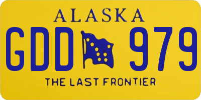 AK license plate GDD979