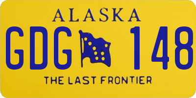 AK license plate GDG148