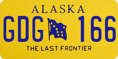 AK license plate GDG166