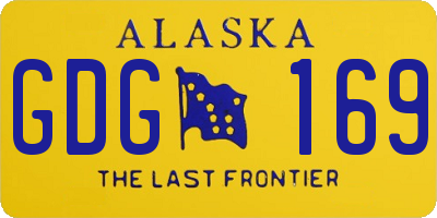 AK license plate GDG169