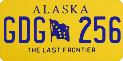 AK license plate GDG256