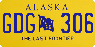 AK license plate GDG306