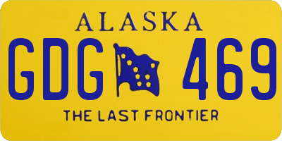 AK license plate GDG469