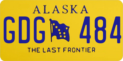 AK license plate GDG484