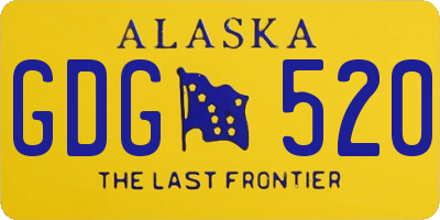 AK license plate GDG520
