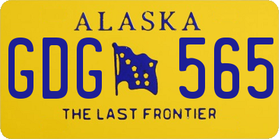 AK license plate GDG565