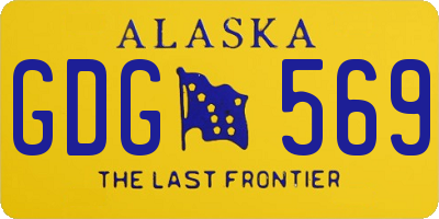 AK license plate GDG569