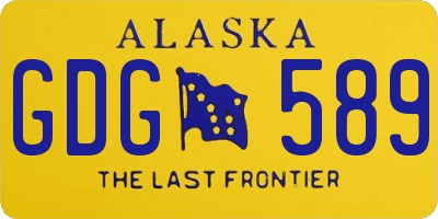 AK license plate GDG589