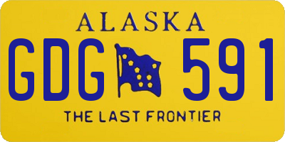 AK license plate GDG591