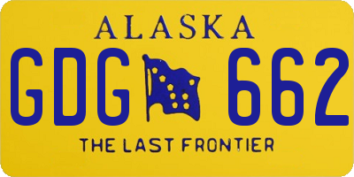 AK license plate GDG662