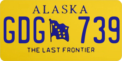 AK license plate GDG739