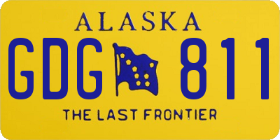 AK license plate GDG811