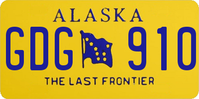 AK license plate GDG910