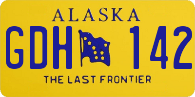 AK license plate GDH142