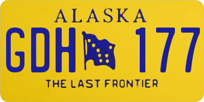 AK license plate GDH177