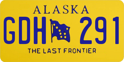 AK license plate GDH291