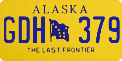 AK license plate GDH379