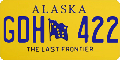 AK license plate GDH422