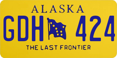 AK license plate GDH424