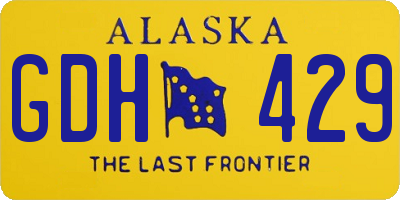 AK license plate GDH429