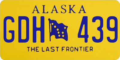 AK license plate GDH439