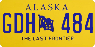AK license plate GDH484