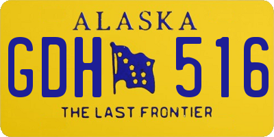 AK license plate GDH516