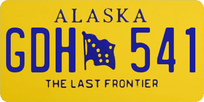 AK license plate GDH541