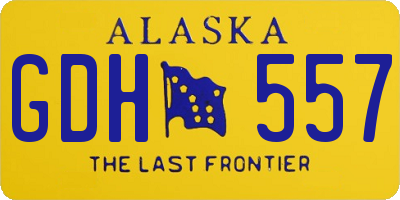 AK license plate GDH557