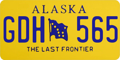 AK license plate GDH565