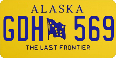 AK license plate GDH569