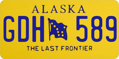 AK license plate GDH589