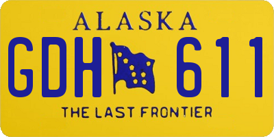 AK license plate GDH611