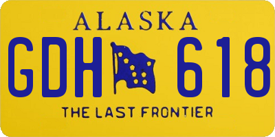 AK license plate GDH618