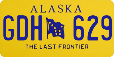 AK license plate GDH629