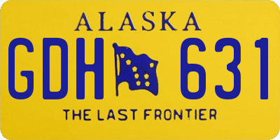 AK license plate GDH631