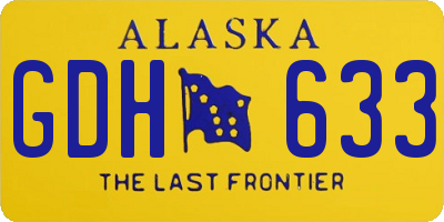 AK license plate GDH633