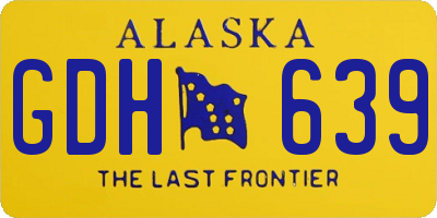 AK license plate GDH639