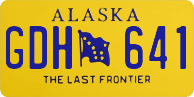 AK license plate GDH641